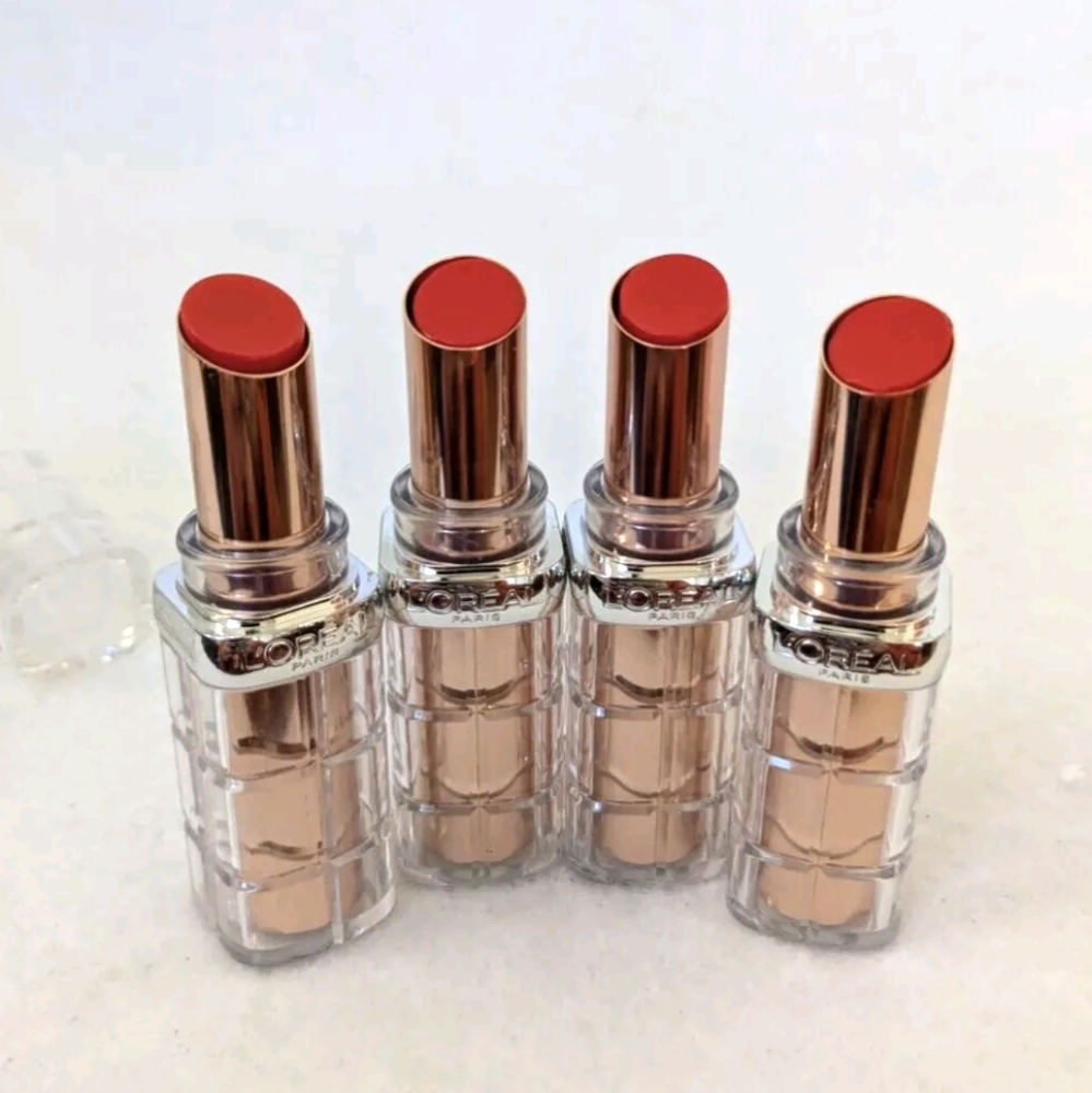 (4) L'Oreal Paris #102 Watermelon Plump Colour Riche Plump & Shine Lipstick NEW